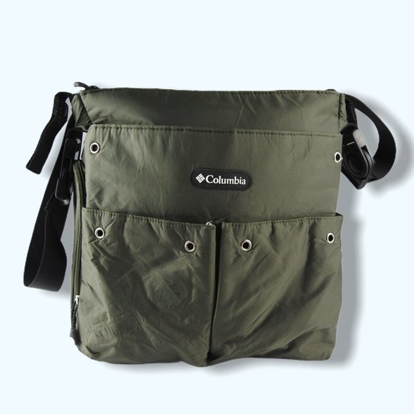 Columbia Cross Body Diaper Messenger Bag Green - Picture 3 of 16